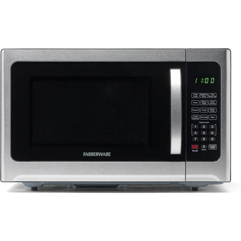 Farberware Countertop Microwave 1100 Watts, 1.2 cu ft - Microwave Oven With Grill Functionality and Child Lock