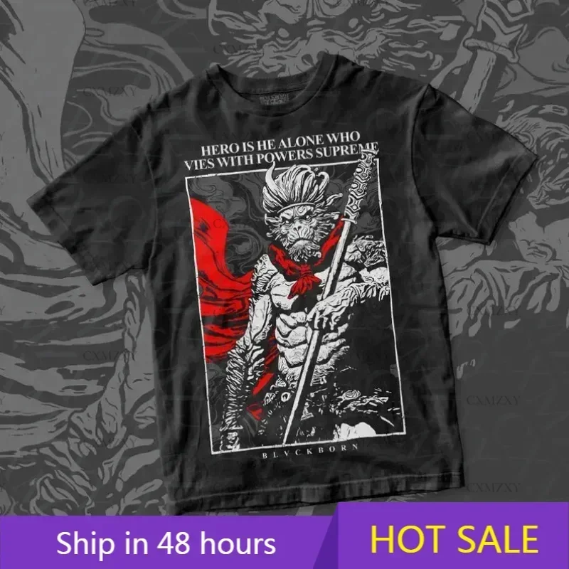 

Sun Wukong The Monkey King cotton shirtmen women enthusiast summer casual cotton unisex T-s T-shirt