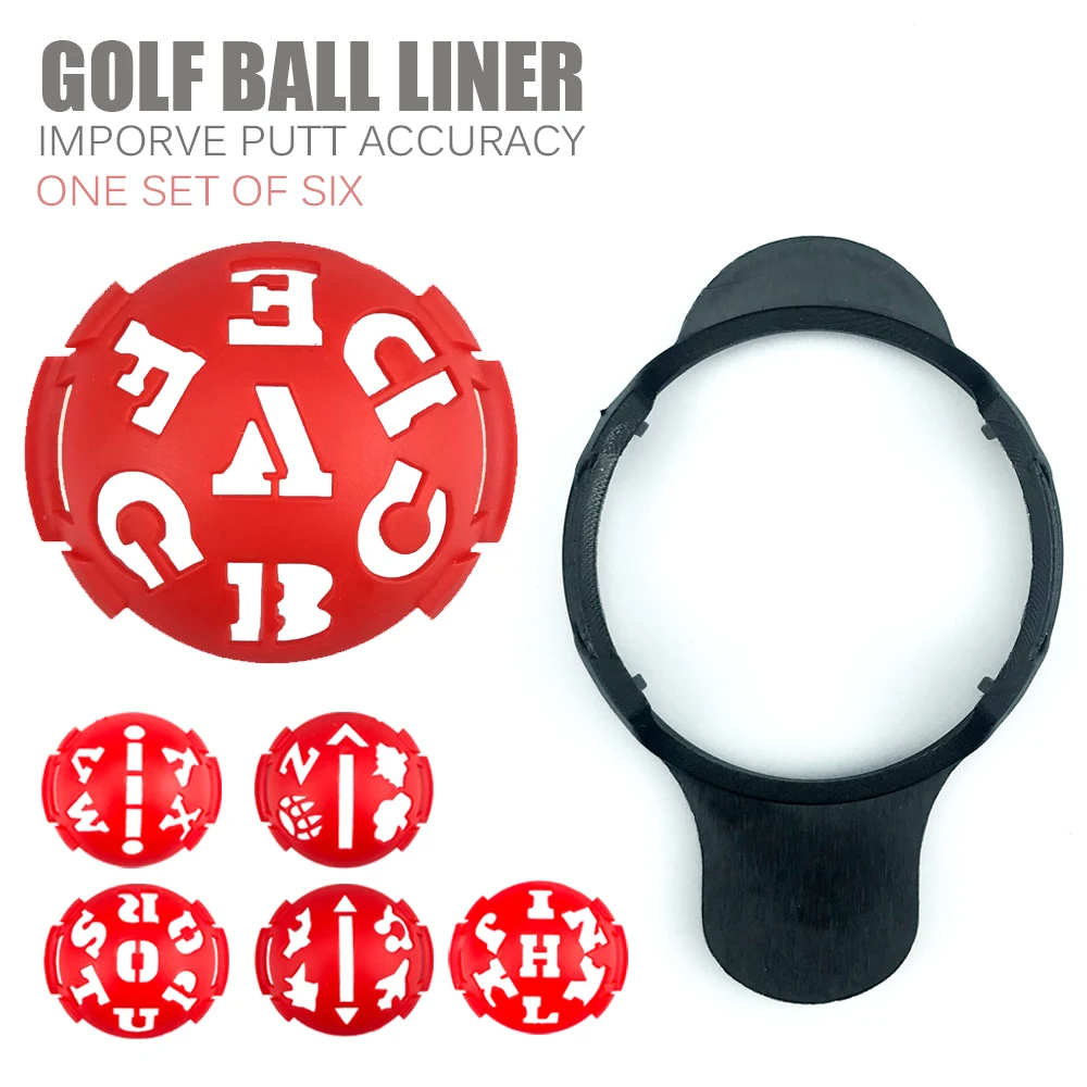 Golf Ball Line Marker Liner Template Set Marker Pen Golf Putting Positioning Aids Outdoor Sport Tools Golf Accessories(No ball)
