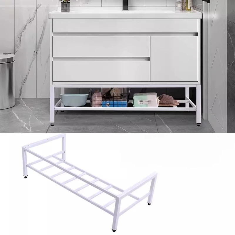 Bathroom Cabinet Support Frame, Suspended Load‑Bearing Rack, Stainless Steel Bracket, Anti‑Rust Stand for Bathroom Cabinet