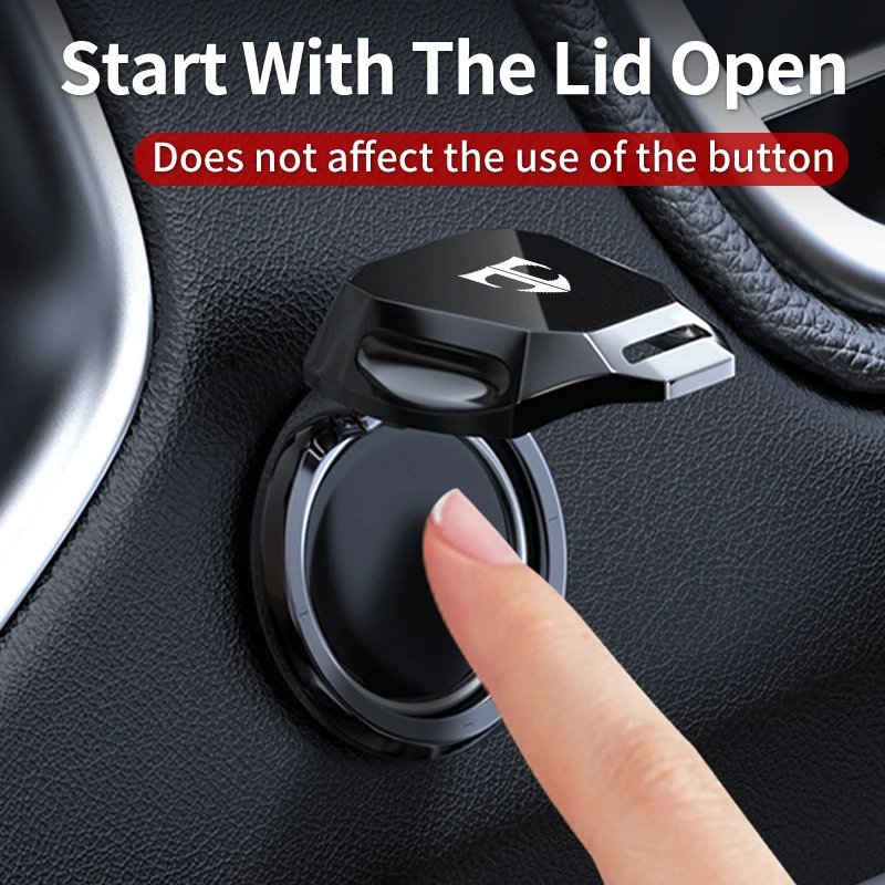 محرك السيارة بدء زر الغطاء الواقي المعادن بدء إيقاف الضغط على زر ملصق لشركة هيونداي توسكاني كوبيه تيبورون I30 I20 I40 IX35