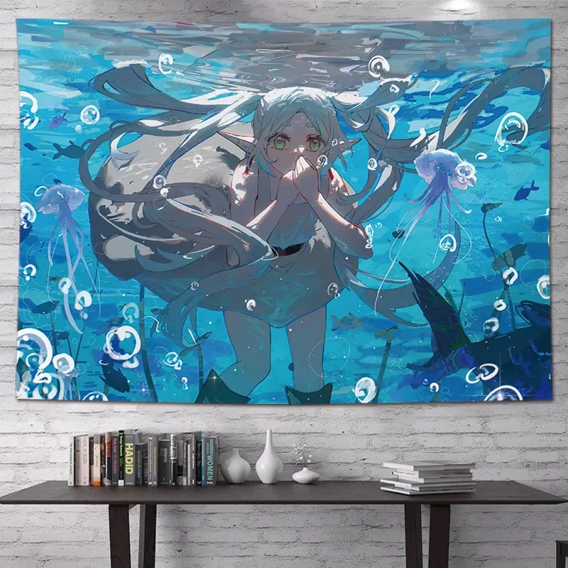 

Friends Beyond Journey's End Background Cloth Anime Wall Cloth Animation Top 1 Room Tapestry Dormitory Decorative Wall Cloth