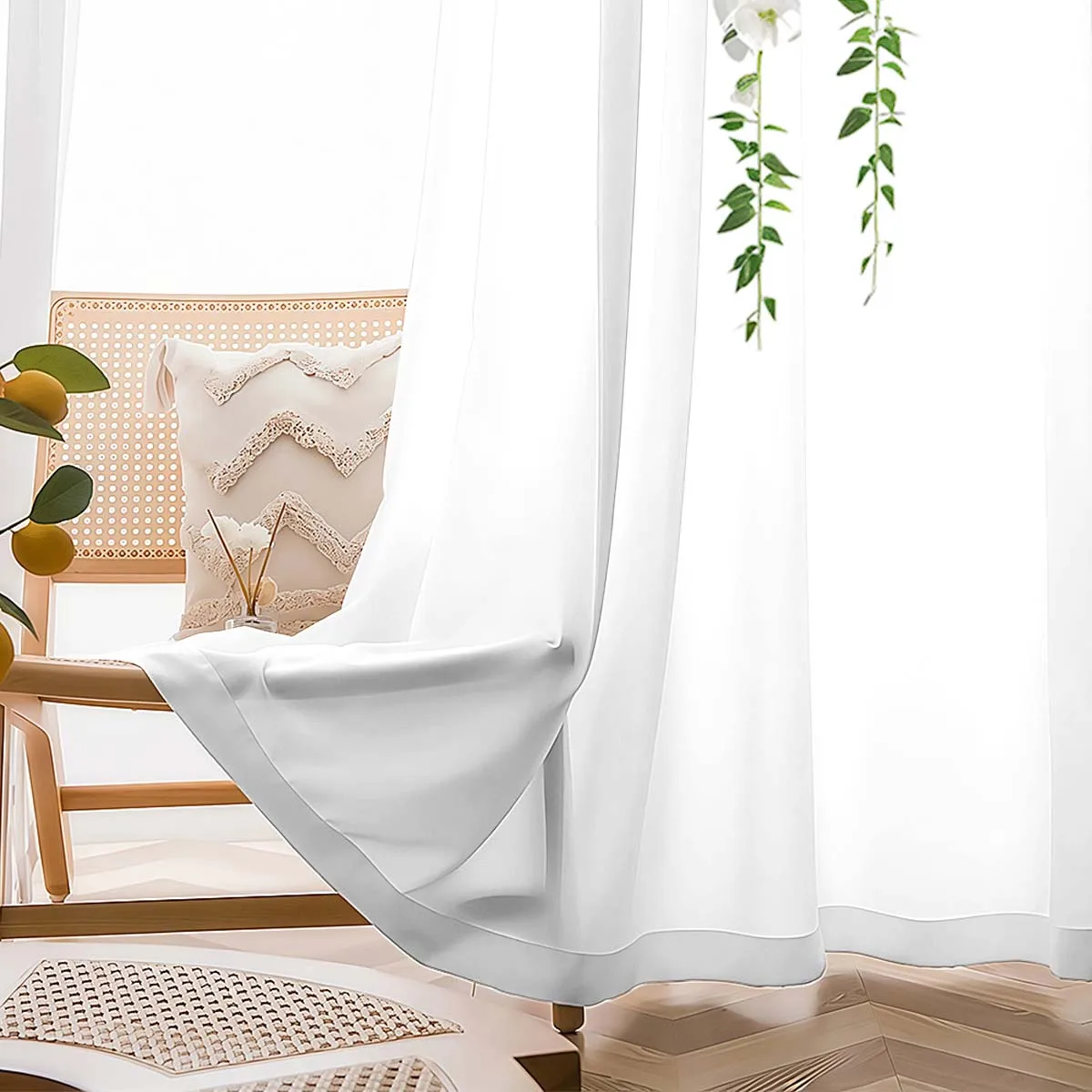 Natuurlijk romantisch stijl eendelig bloemengordijn Fris elegant decoratief element van zachte romantische sfeer