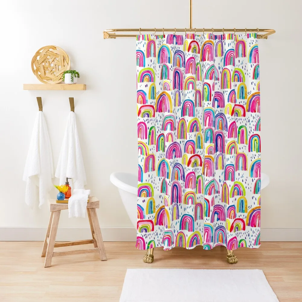 

Cheerful and pretty multi-colored rainbows Shower Curtain Bathroom Accessories Bathroom Shower For The Bathroom Curtain