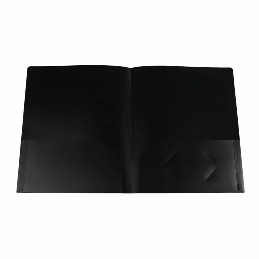 

New Plastic Two Pocket Folders Waterproof with Pockets File Folders Reusable Store Documents Storage Bag School Supplies