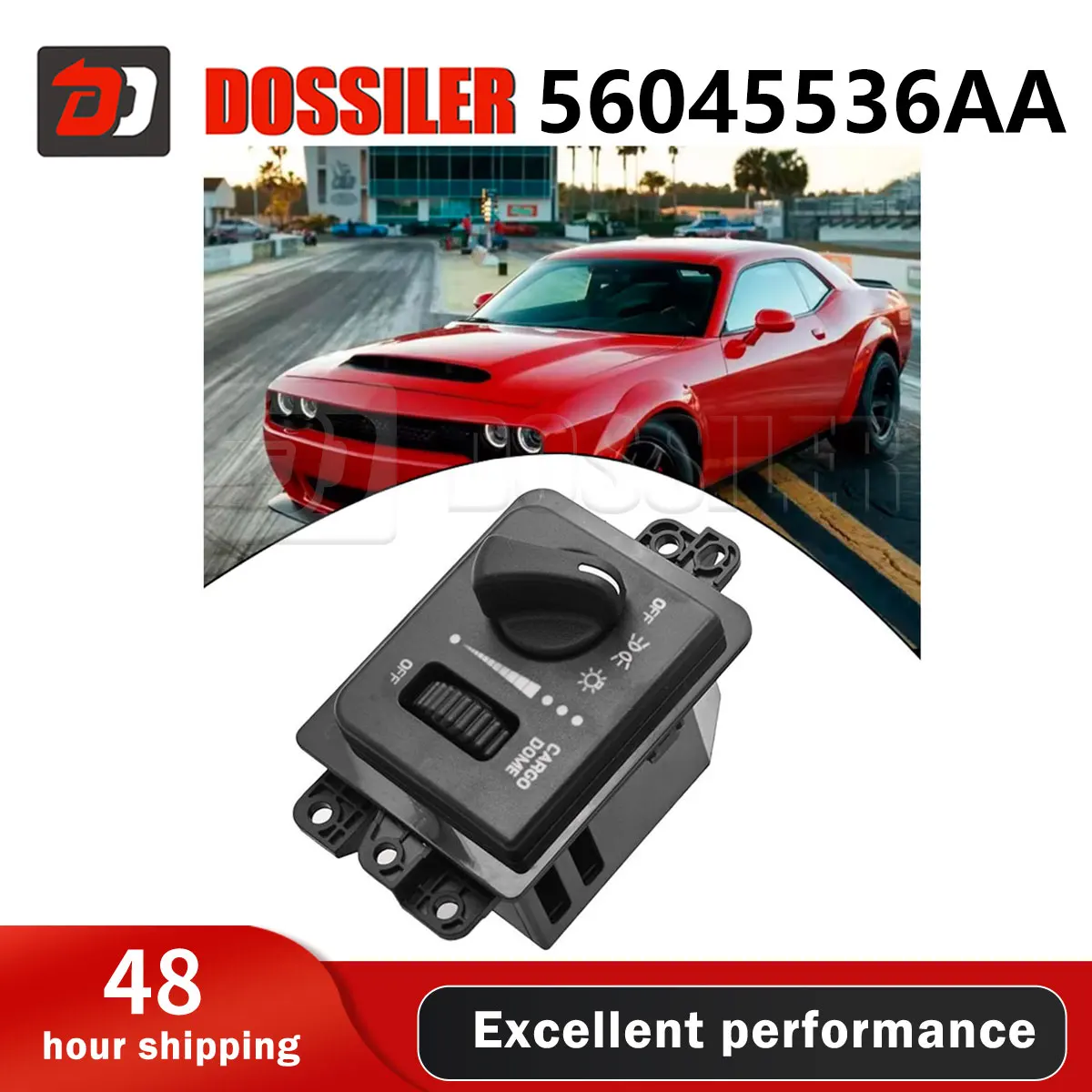 

56045536AA Dossiler For Dodge RAM 1500 2500 3500 2003-2005 Headlight Adjustment Switch Fog Light Control Unit Fog Light Switch