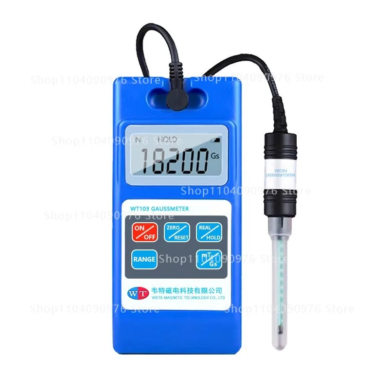 WT103 Handheld Digital Gaussmeter Magnetic Field Tester for Magnetic Item Measurement