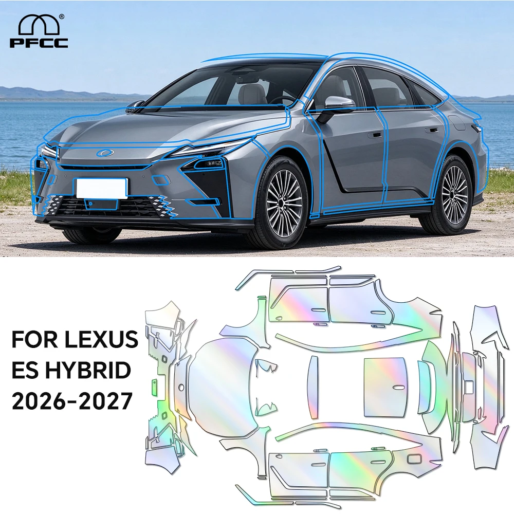For Lexus ES Hybrid 2026 2027 Precut Clear 9Mil TPU PPF Full Car Paint Protection Film Scratch-Resistant Anti-UV Car Accessories