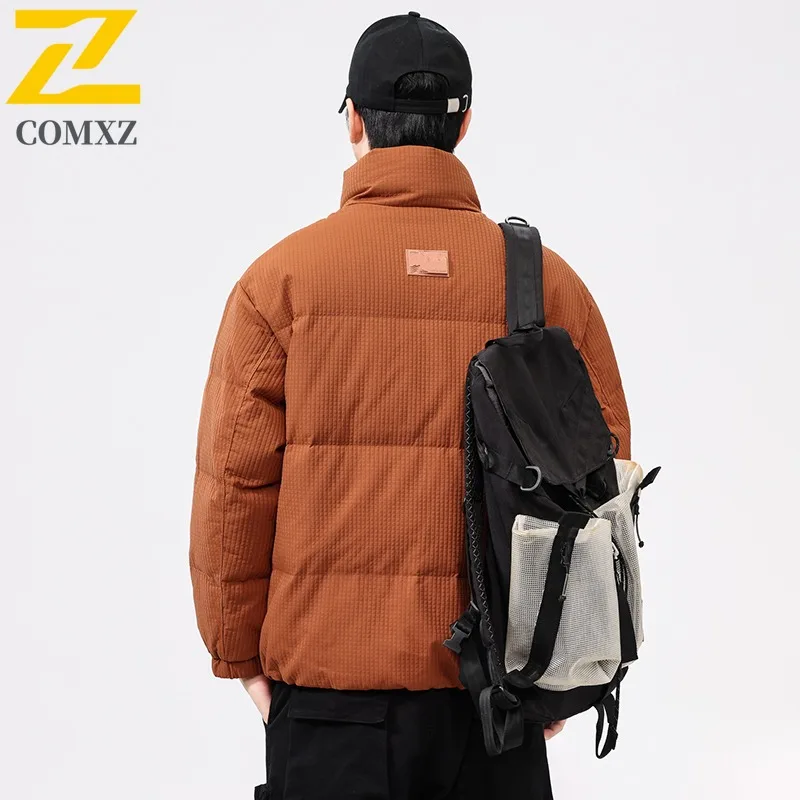 Waterproof Down Jacket Fashionable Korean Style Windproof Skiing Puffer Jacket Street High Quality Winter Jacket Men's Clothing