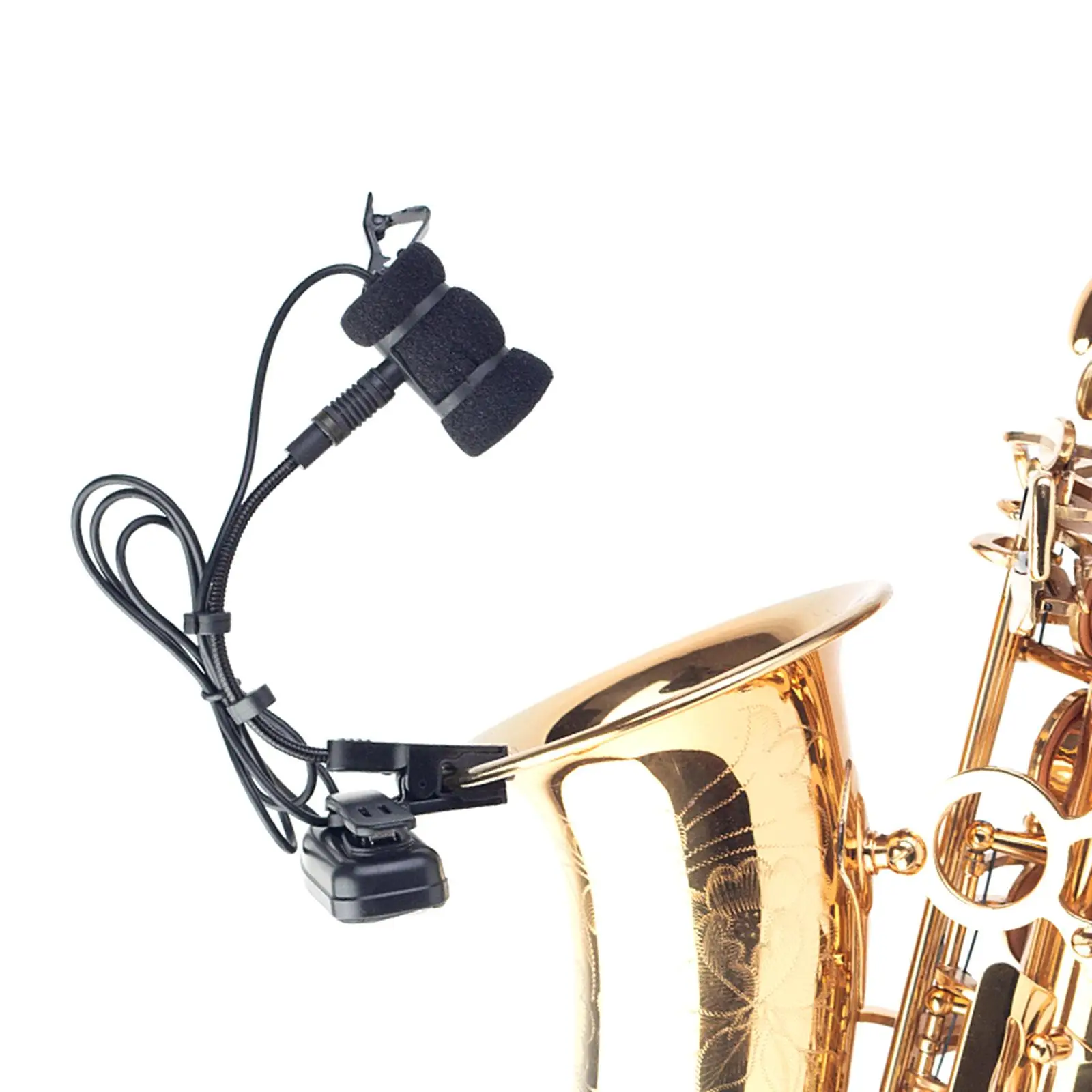 Saxophone Microphone Stand Clip Sax Mic Clip Accessory Easy Installation Mic Holder Microphone Holder for Live Performance view 5