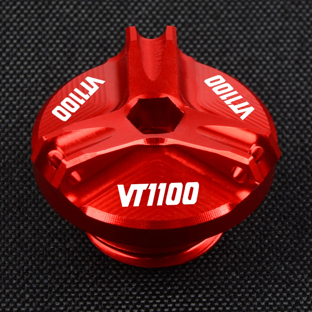 

Motorcycle Engine Oil Filter Cup Plug Cover Screws For Honda VT1100 VT 1100 2007 2006 2005 2004 2003 2002 2001 2000 1999 1998