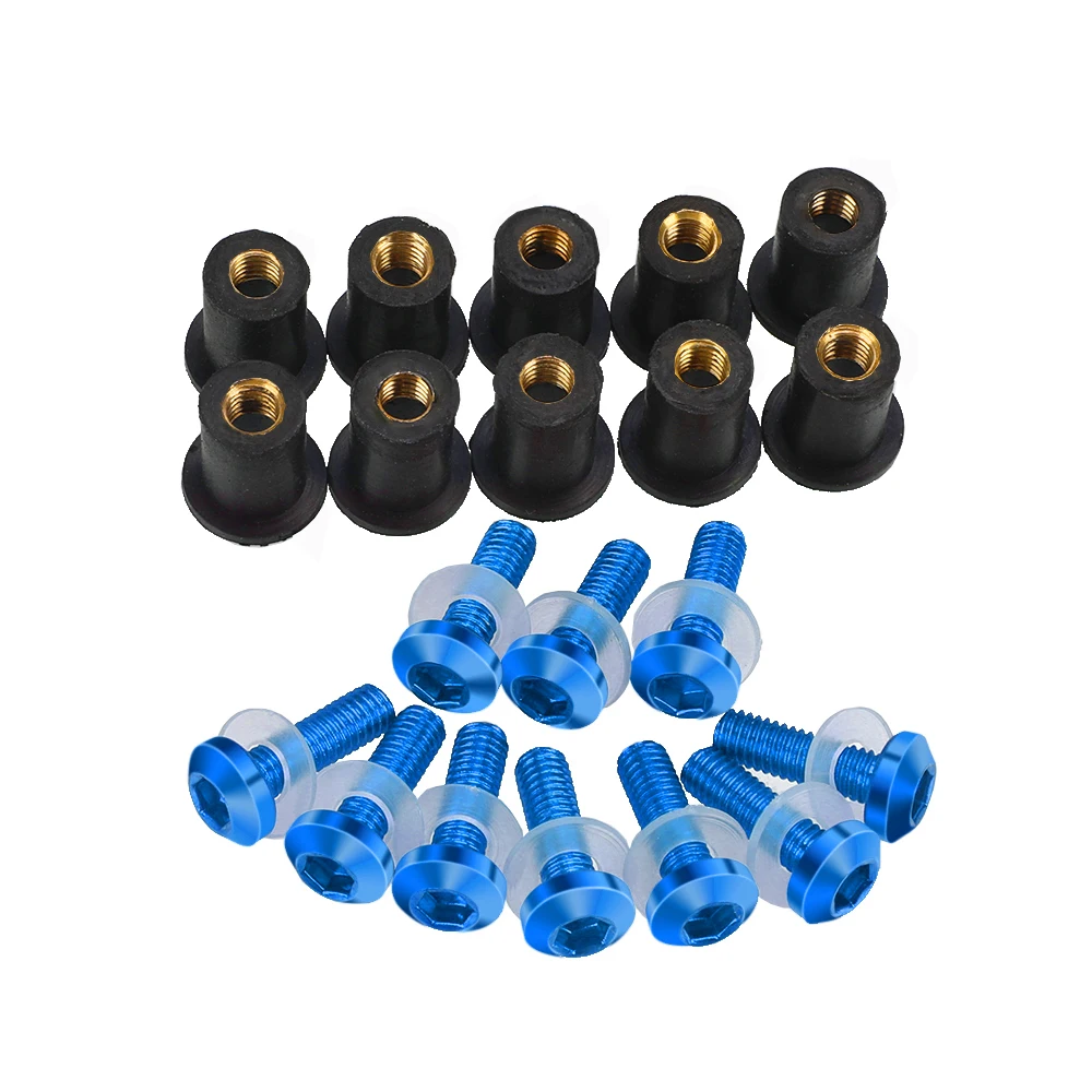 For Honda CB500X CB500 CB 500 X 500X 2013 - 2024 2023 2022 2021 2020 Windscreen Windshield Nuts Bolts Screw Rubber Rivet Kits