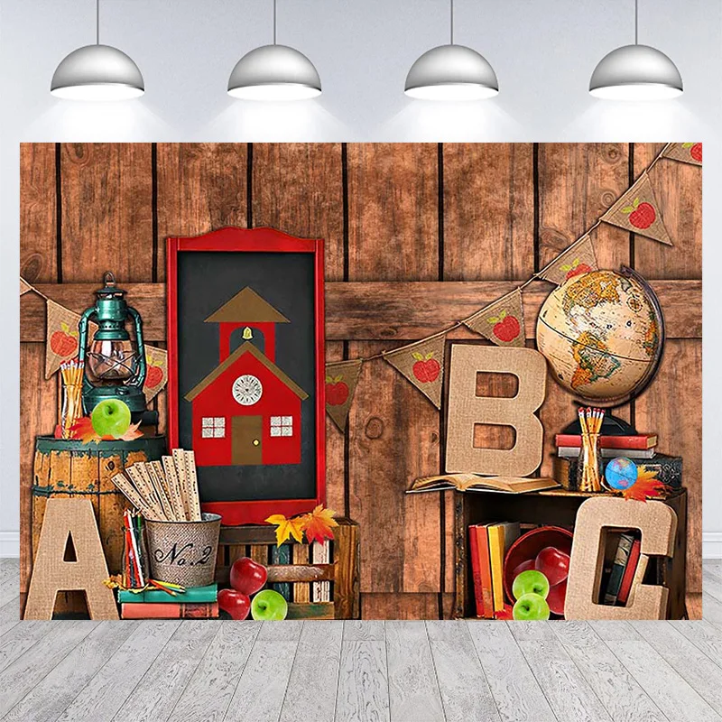 Schule Graduation Fotografie Hintergrund Studenten Banner Globus Terrestre Tafel Bücher Fotografie Backgrond Photo Prop