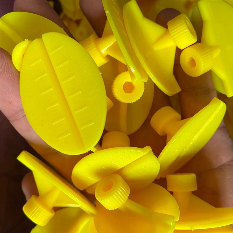 AA26P 10 pezzi di strumenti per la riparazione di ammaccature per auto Nuova combinazione di ventose con guarnizione della testata Pull-Tab gialla