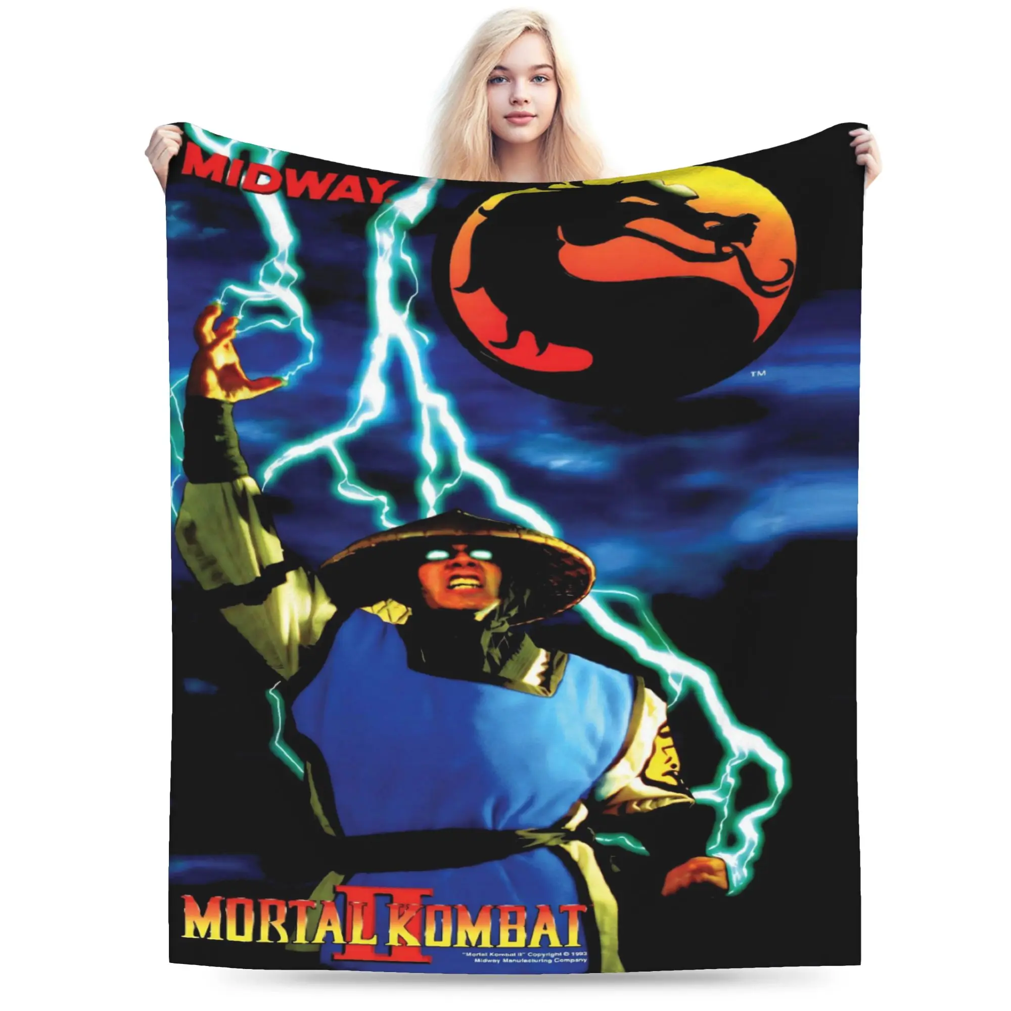 Mortal Kombat II Moive 2026 Accessories Blanket Cozy Soft  Throw Blankets for Bed 50x60 Inches Multi-size Throws And Blankets
