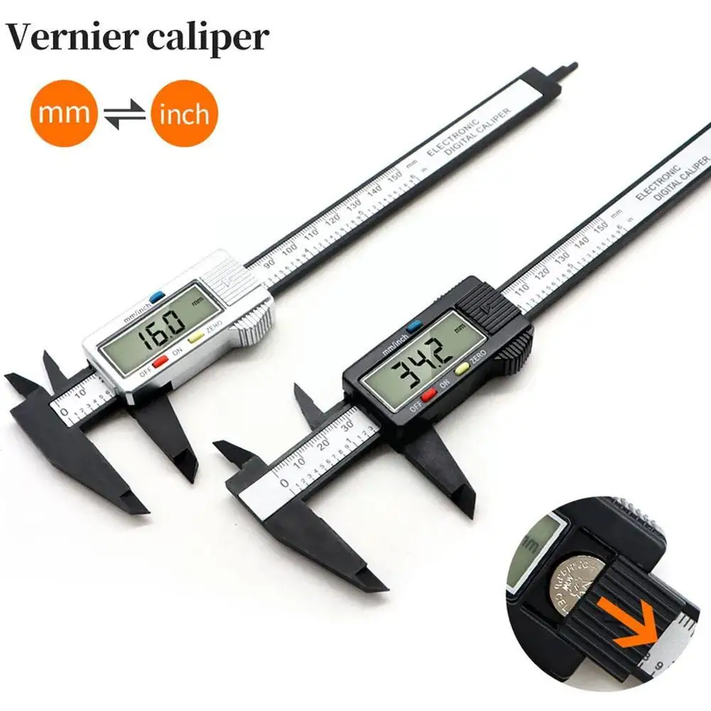 Digital Caliper 6 Inch Electronic Vernier Caliper 100mm 150mm Ruler Wholesale Tool Digital Calliper Measuring 0.1mm Microme I6a1