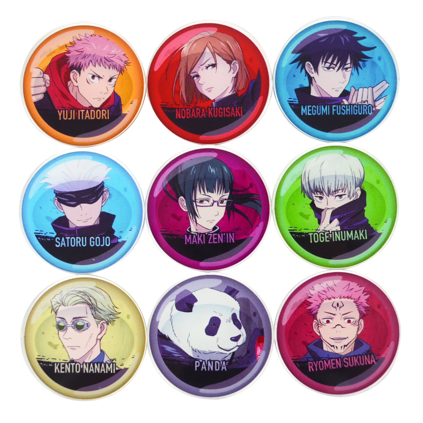 Itadori Yuji Fushiguro Megumi Gojo Satoru Anime Peripheral Character Pins Costumes Badge HD Pattern Accessories DIY Style Gifts