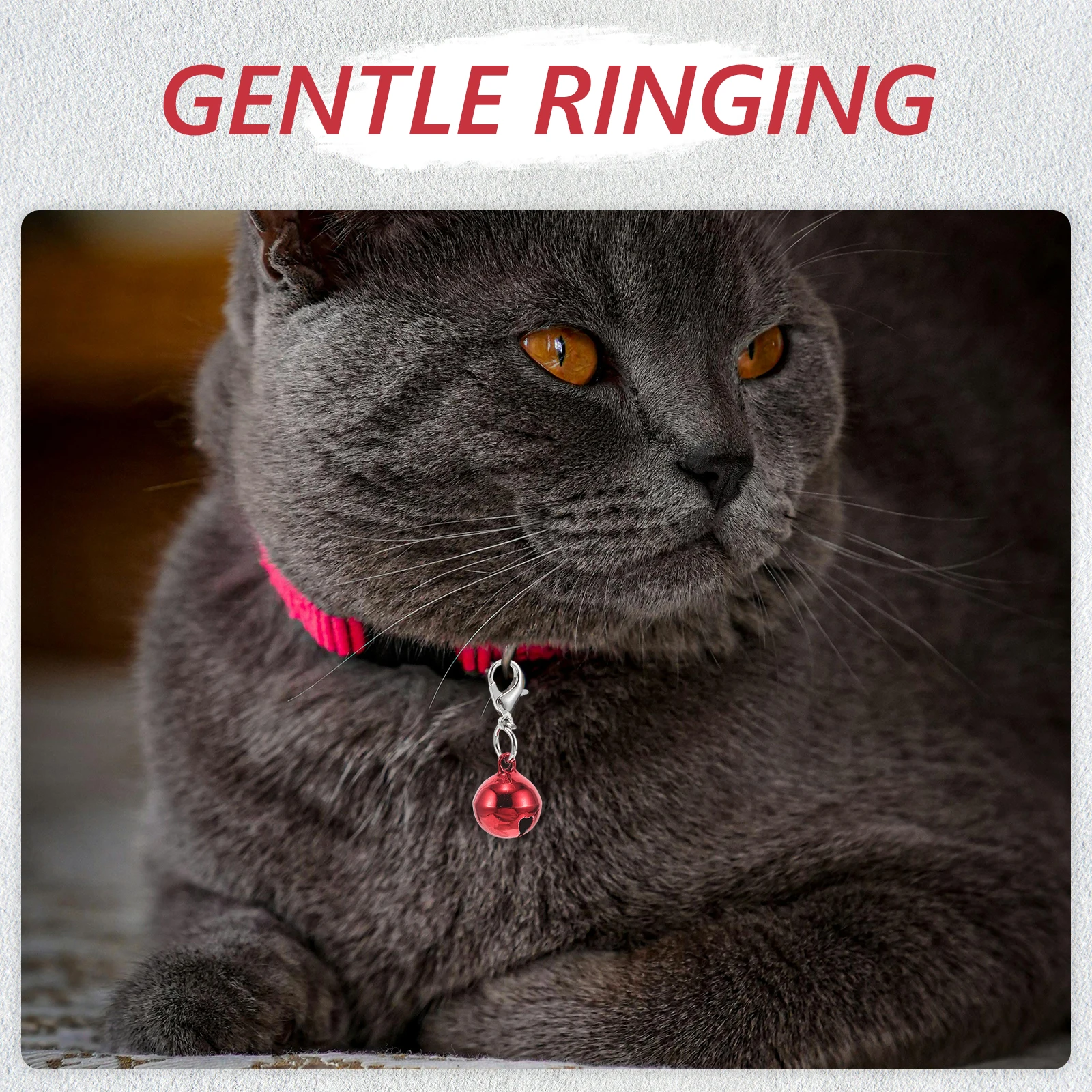 

20pcs Pet Collar Bells Colorful Iron Accessories Dog Cat Crafts DIY Decoration Fade Resistant Charm Hook Small Metal