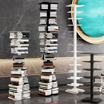 북유럽 나선형 책장 보관 랙, 다층 선반 회전 다리미 아트, 현대 보이지 않는 코너 에스테트, 가정용 가구, WKBS 