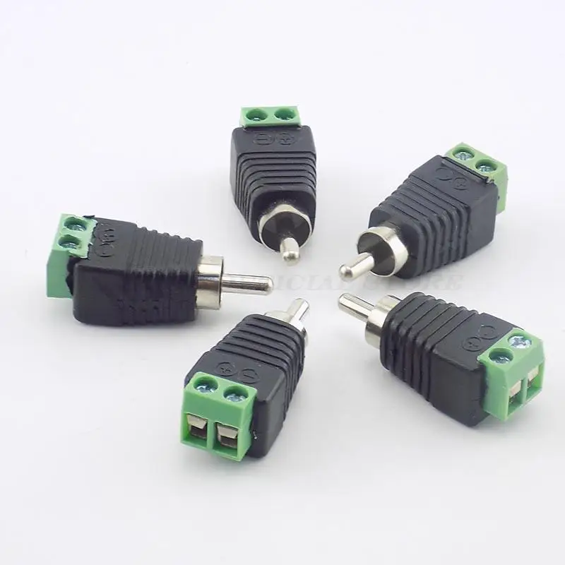 RCA Stekker NAAR AV Terminal Connector Video AV Luidspreker naar Audio RCA Adapter