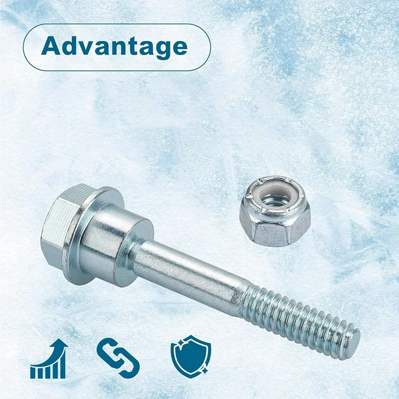PZHI Snow Blower Shear Pins Replacement for Poulan 580790401 - 6 Pack Bolts Nuts Kit