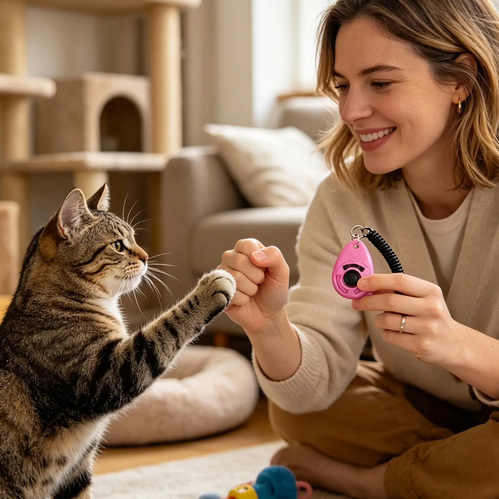 Pet Training Clicker Pet Obedience Correction Tool With Wrist Strap Cat Behavior Correcting Clicker For Potty Chewing Barking