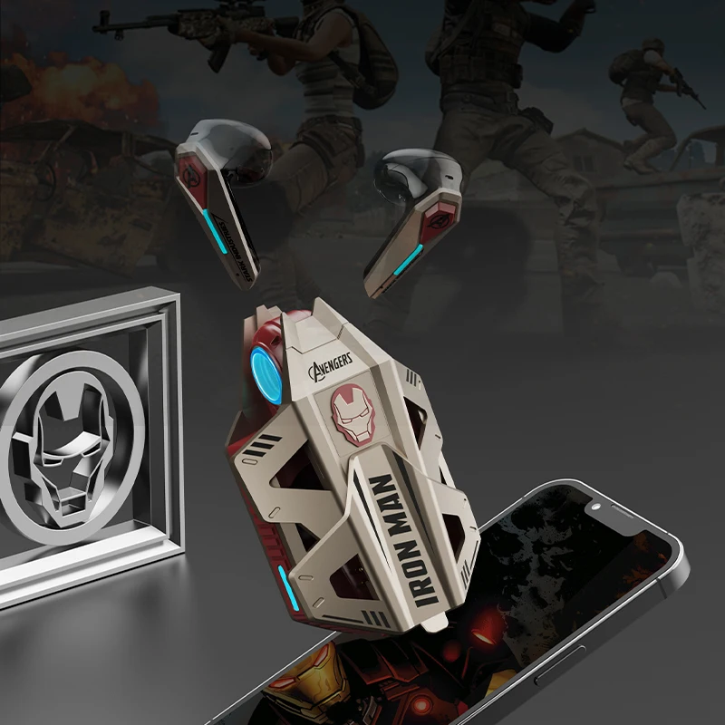 MARVEL PM01 Mecha Style Stereo-Bluetooth-Ohrhörer (TWS) mit aktiver Geräuschunterdrückung (ANC) für Android und IOS