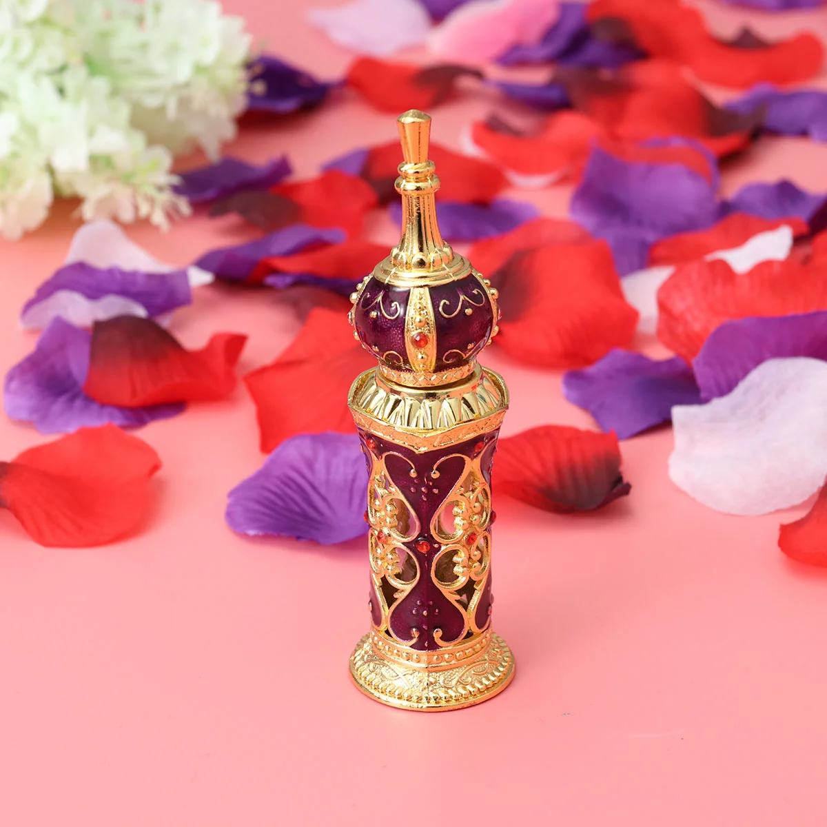 12 ML Perfumes Arabes De Mujer Gold Decor Women Essential Oil Bottle Woman Travel