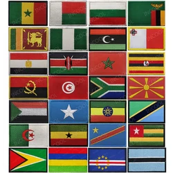 Afryka Egipt Kenia Algieria Nigeria Tunezja Maroko Mauritius Gayańska Sudan Południowy Ghana Liberia Niger Kongo Senegal Flag Patches