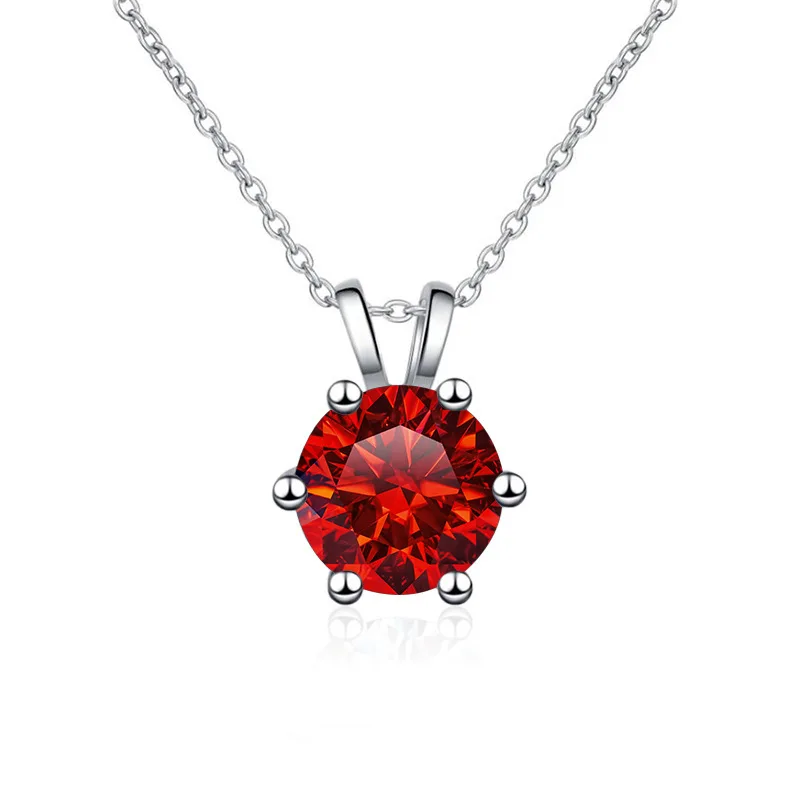 1ct D Color Moissanite Diamond Top Quality 18K Gold Plated Pendant Necklace 925 Sterling With GRA Fine Jewelry Gifts Wholesale