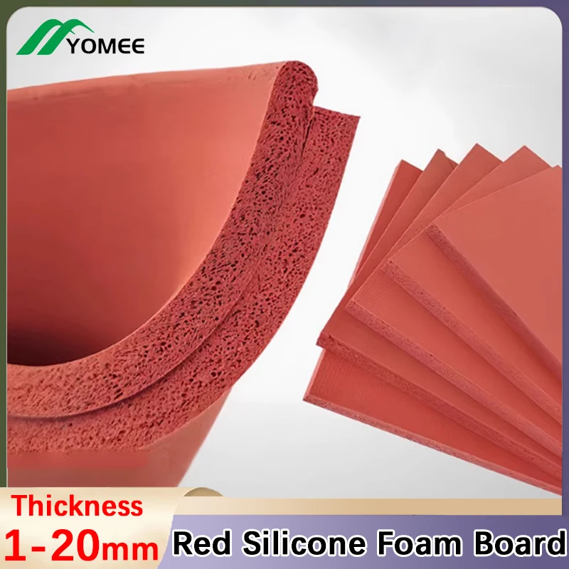 Red Silicone Soft Sponge Foam Board Pad Laminating Machine Soft Sponge Foam Pressing Board high temperature resistant Mats Sheet