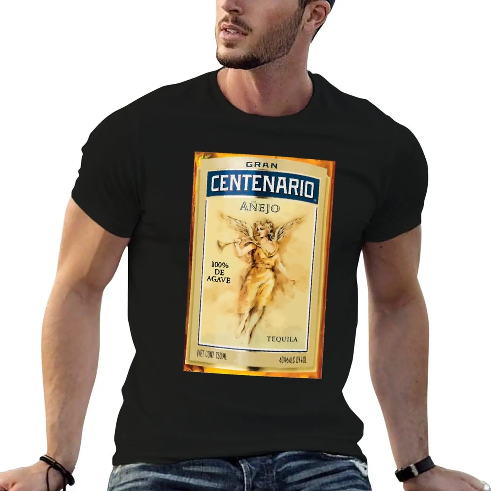 Camiseta Gran Centenario Tequila, camiseta de algodón para hombre, camisetas de anime, camiseta de gran tamaño para hombre, camiseta 100 por ciento algodón