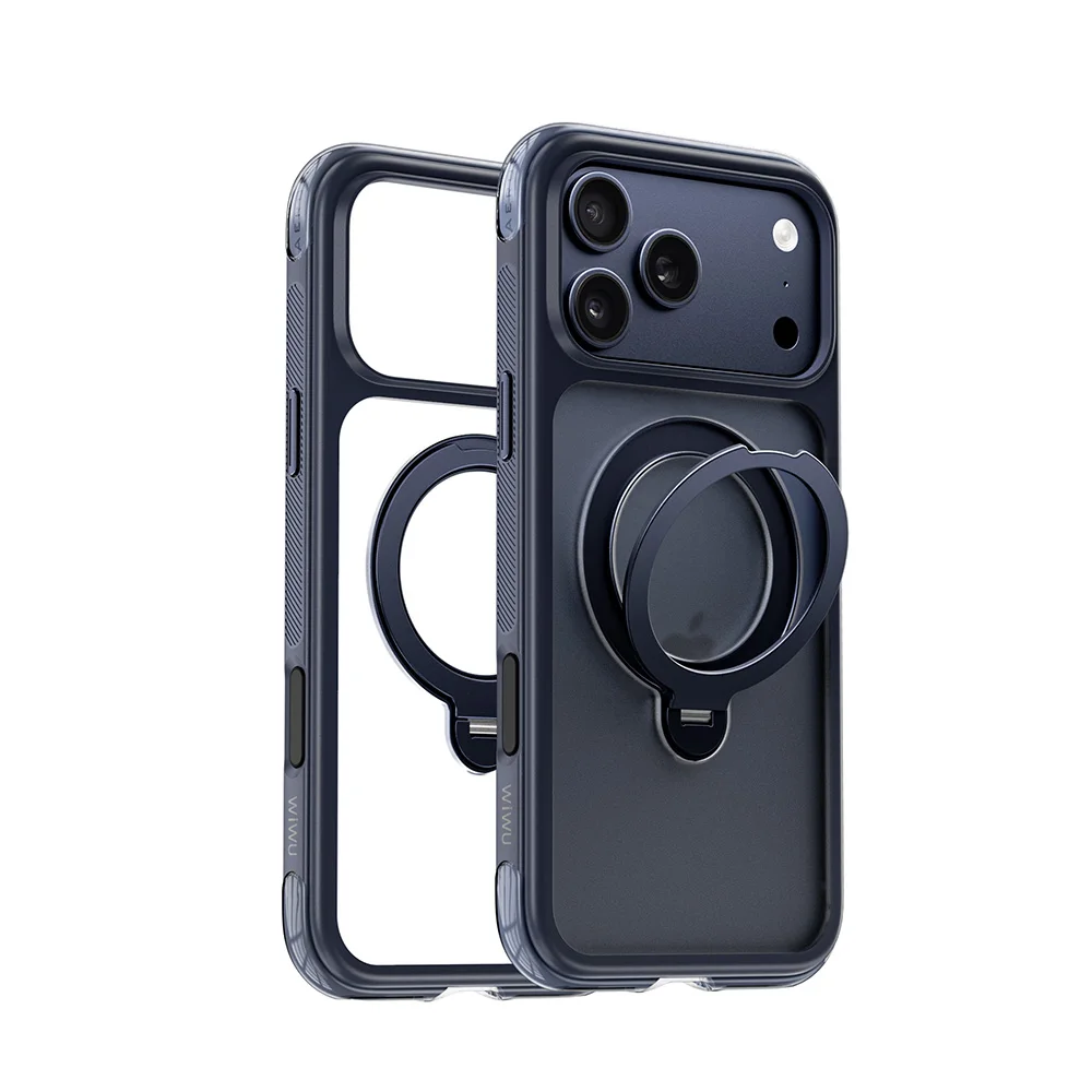 WiWU Magnetic Stand Case for iPhone 18 17 Pro Max 360° Rotation Holder for iPhone 17 Pro 18 Pro for Magsafe Shockproof Corner