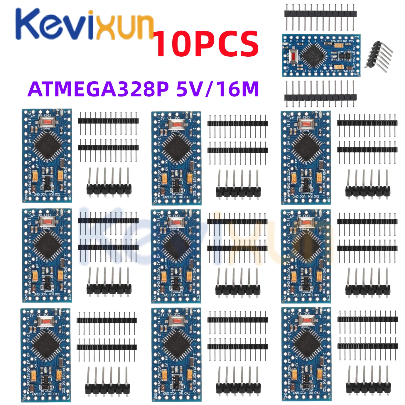 1-10PCS Pro Mini 328 Mini ATMEGA328P ATMEGA328 Module 5V 16MHz Development Board 3.3V 8MHz Electronic Building Block for Arduino