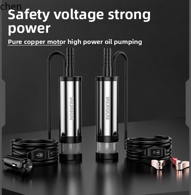 

HTT Electric Oil Pump 12V 24V 220V Diesel Oil Universal Self-priming Pump Small Water Pump