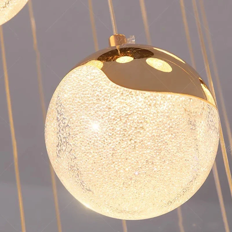 Nordic Staircase Chandelier Living Room Hotel Bedroom Pendant Lights Minimalist Decor Indoor Lighting Lusters Fixture 220V 110V - Image 4