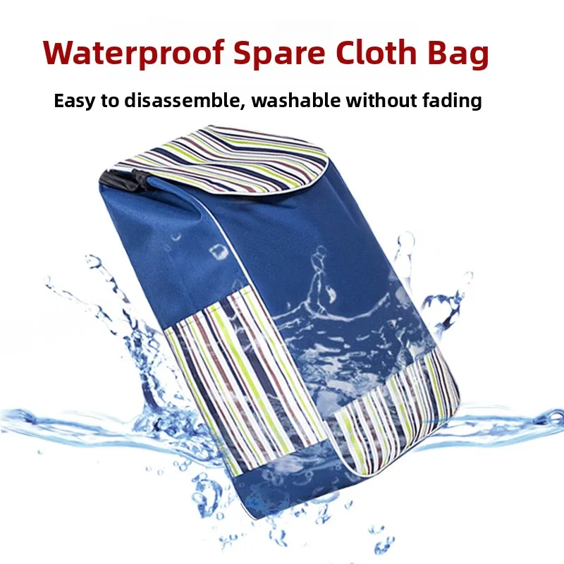 

Thiened Waterproof Ox Cloth op Cart Bag Universal Substitute Large Size Buy Vegetable Car Small Pulling Car Bag