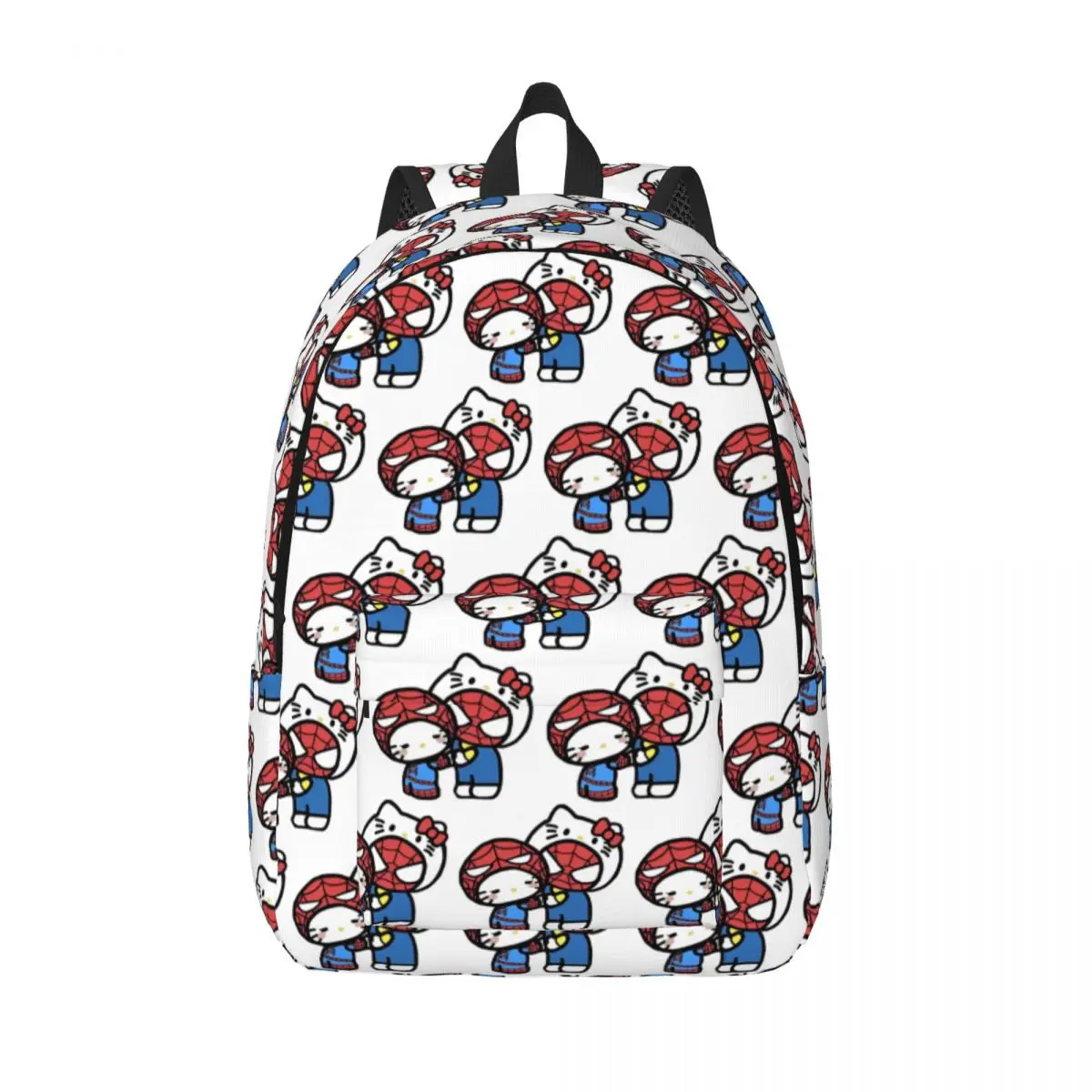 Olá kitty spiderman namorado namorada adolescente mochila esportes estudante negócios daypack para homens mulheres faculdade bolsa de ombro