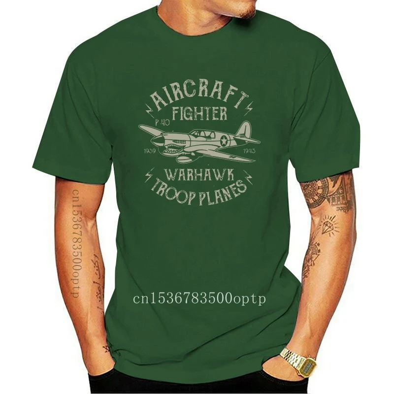 BNWT WARHAWK AIRCRAFT FIGHTER PILOT TROOPER PLANES ARMY ADULT Tops Tee T Shirt S-XXL Street Plus Size T-Shirt