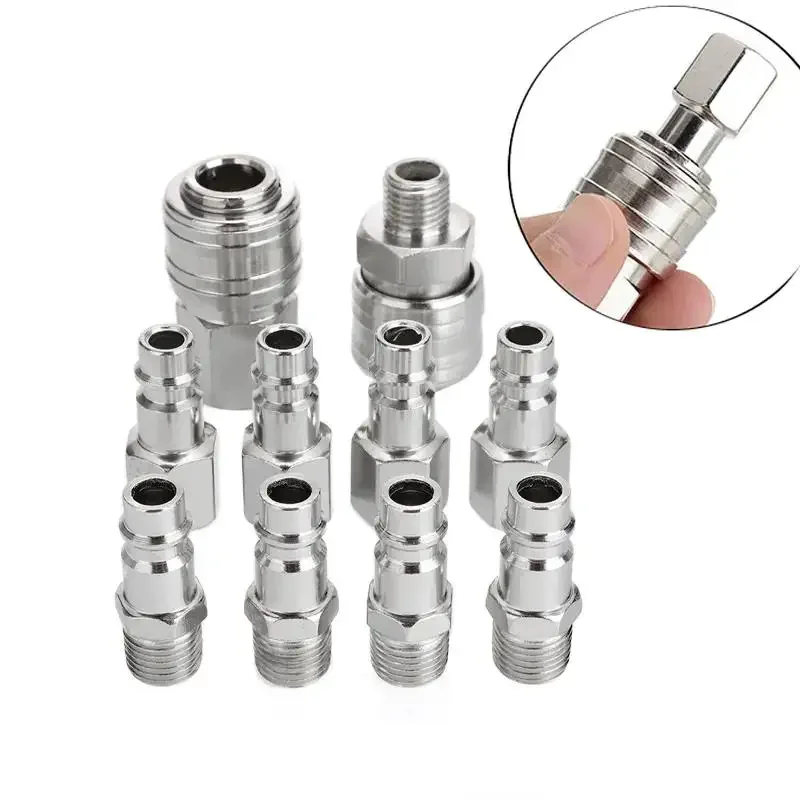 10pcs Euro Air Compressor Fitting Kit - 1/4