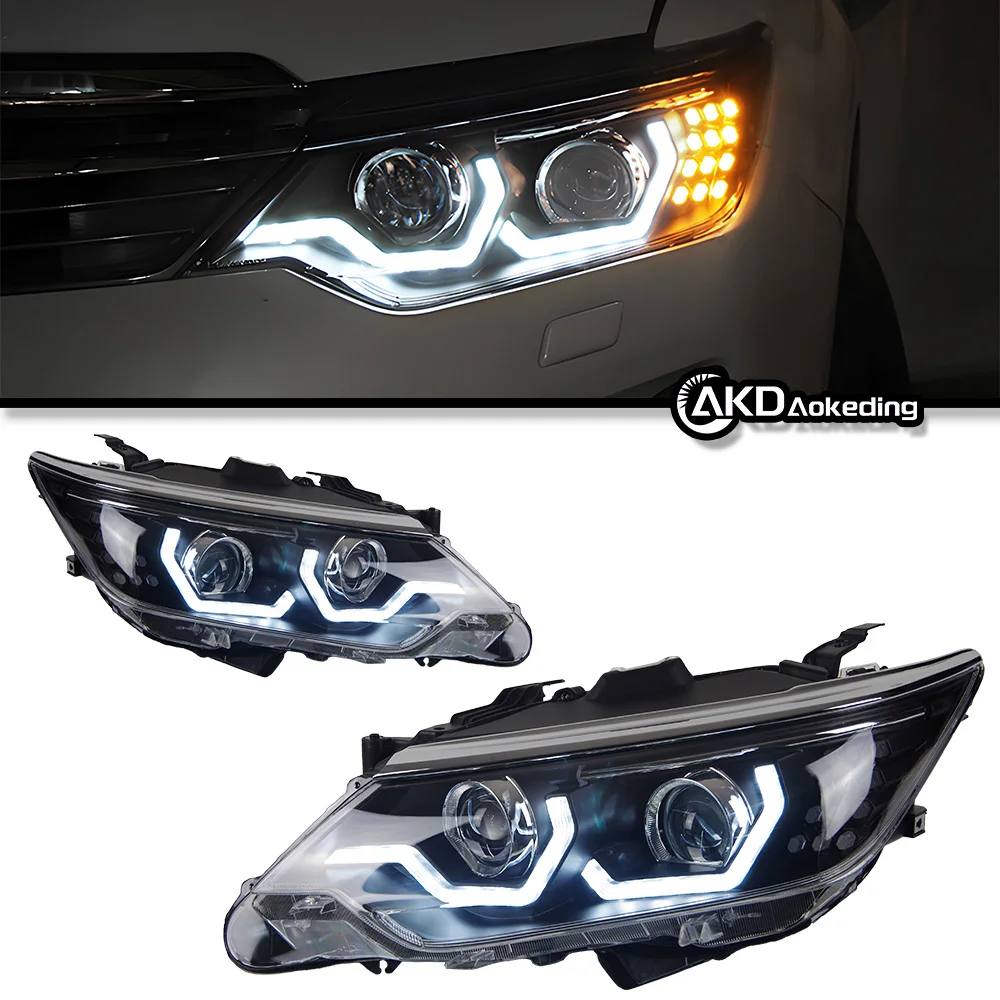 

Headlight For Toyota Camry 2015-2017 Head Lights LED Style Replacement DRL Daytime lights retrofit Projector Facelift