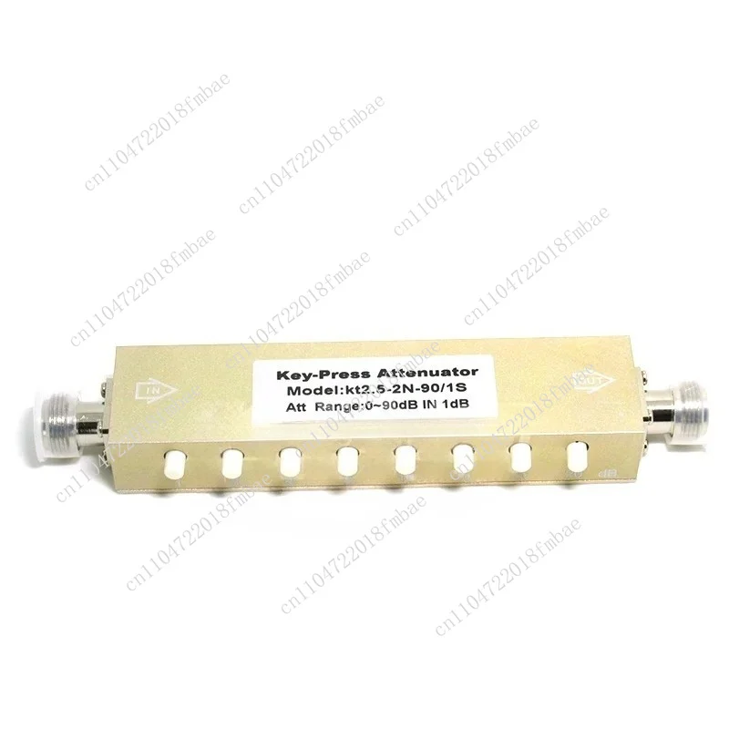 N Type Adjustable Attenuator / RF Stepping Adjustable Attenuation / Button Adjustable Attenuator 0-90db