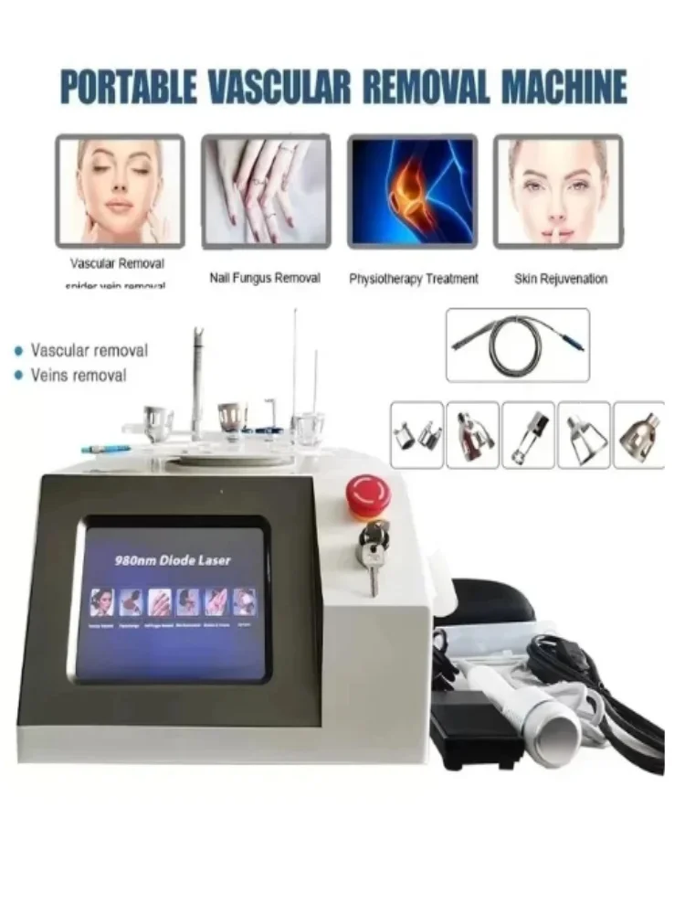 

Professional 980nm Diode Laser Facial Leg Varicose Vascular Treatment Vascular Spider Vein Removal Machine