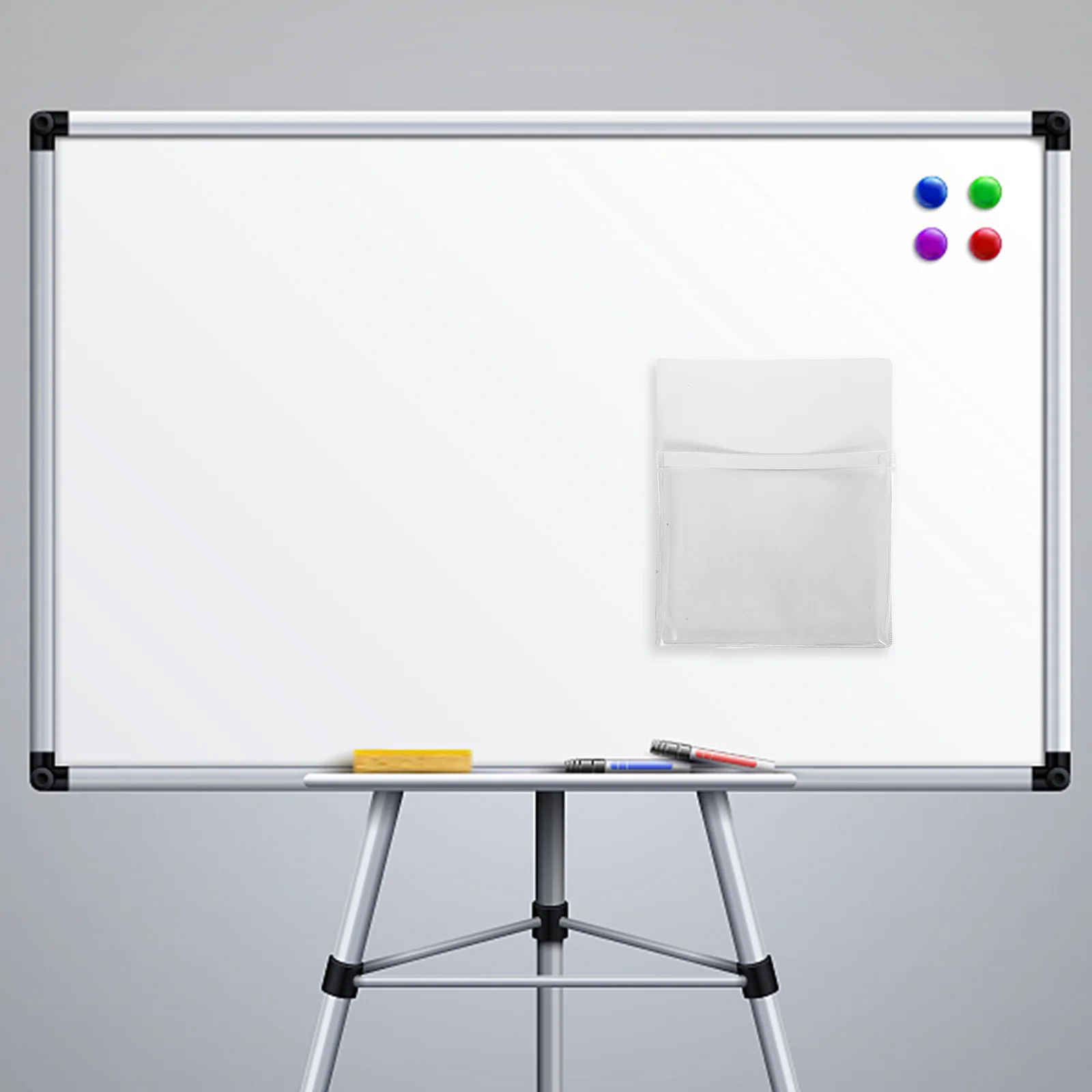 

Магнитная сумка для документов, белый холодильник, карман для хранения маркеров, держатель для ручек, органайзер для хранения холодильника для дома, школы