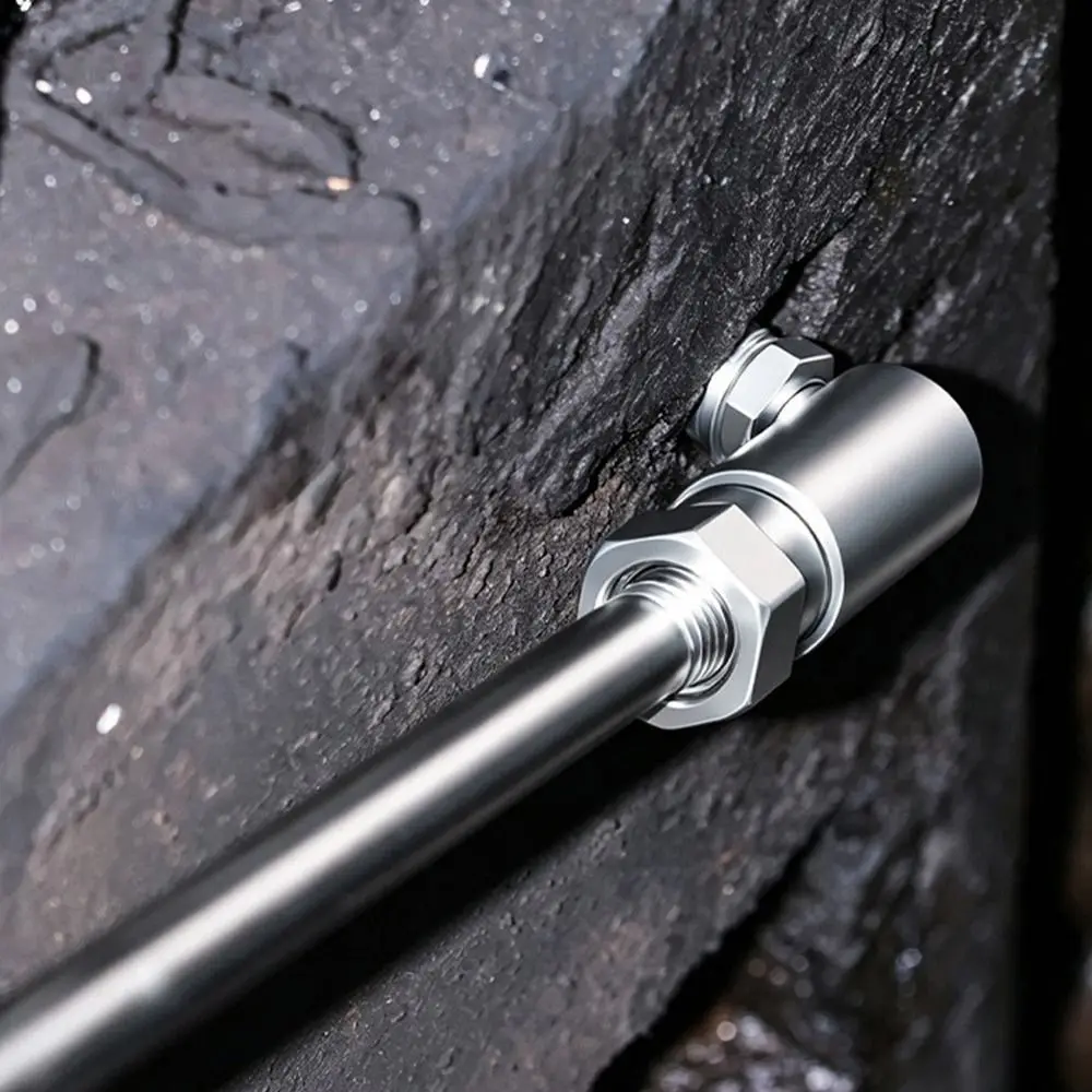 High Pressure Open-ended Right-angle Oil Injector Leak Resistant Flush Mount Lubrication Fittings Threaded Connection