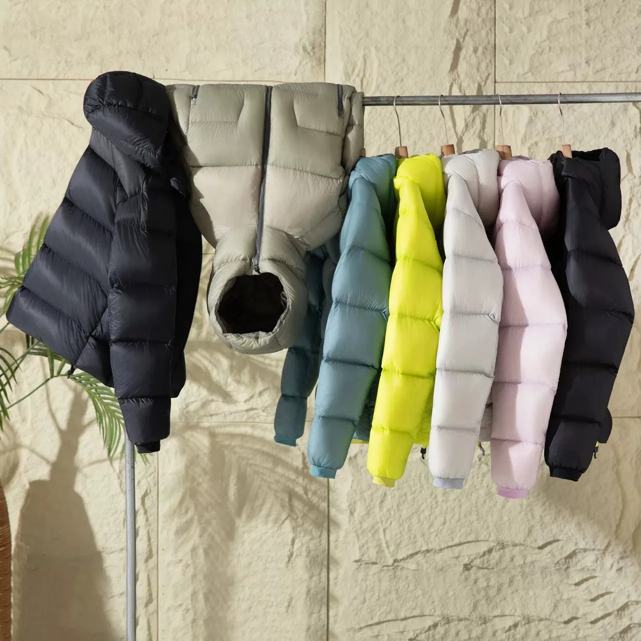 

Thiened High-Down-Power Winter Puffer Jaet Hooded Du down ex Outdoor Coat for Hiking And Climbing Couples Faion