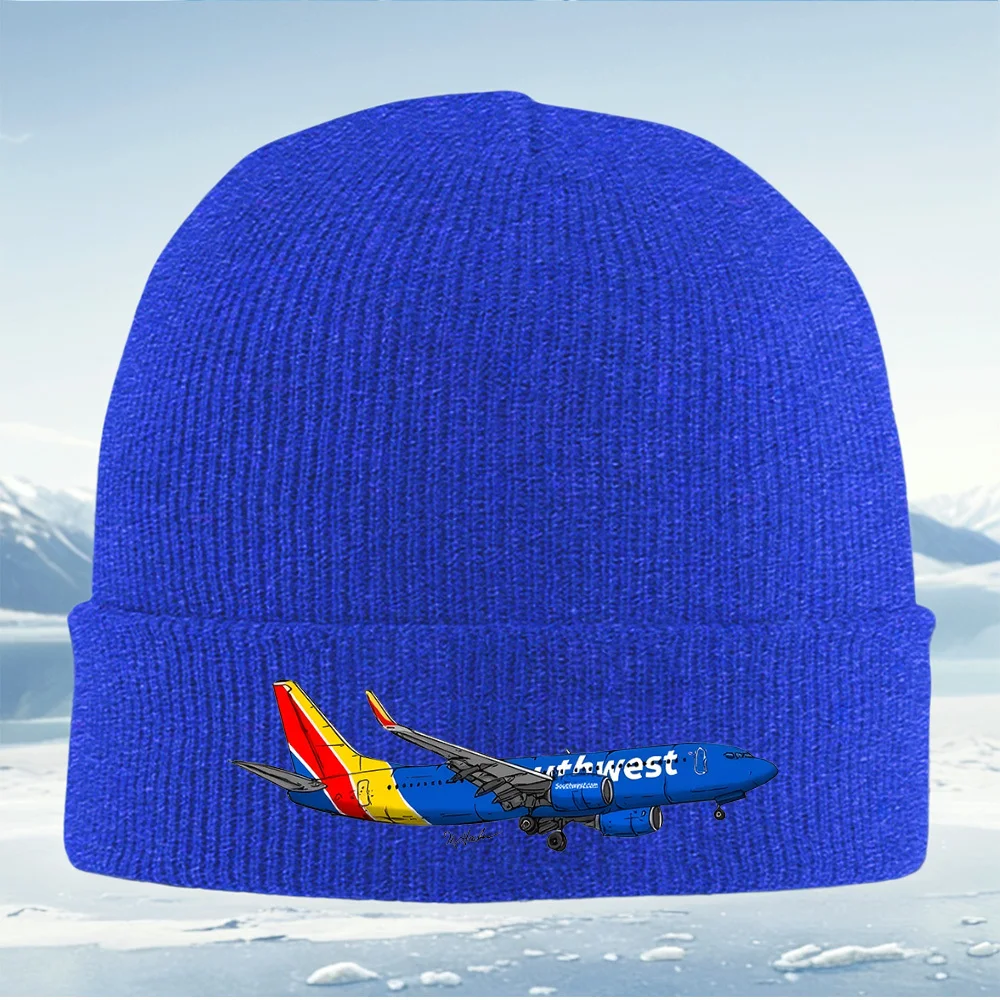 طائرة جنوب غربية بأجنحة للرجال والنساء للجنسين قبعة محبوكة قبعة صوفية شتوية حرارية دافئة لعيد الميلاد وركوب الدراجات في الهواء الطلق والمشي لمسافات طويلة #6