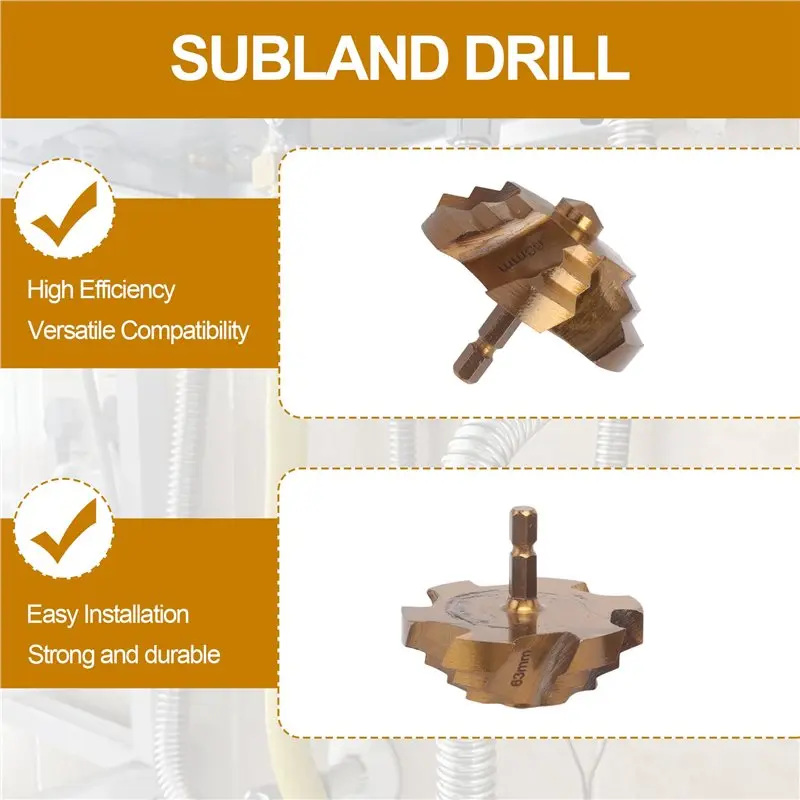 A55F-8Mm Shank PPR Lifting,Stepped Drill Bit,Water Pipe Connection Tool, For Water Pipe Repair
