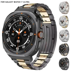 NO Gaps Titanium Watch Strap For Samsung Galaxy Watch 7 Ultra Luxury Metal Bracelet For GALAXY Watch 7 Ultra Curved End Strap