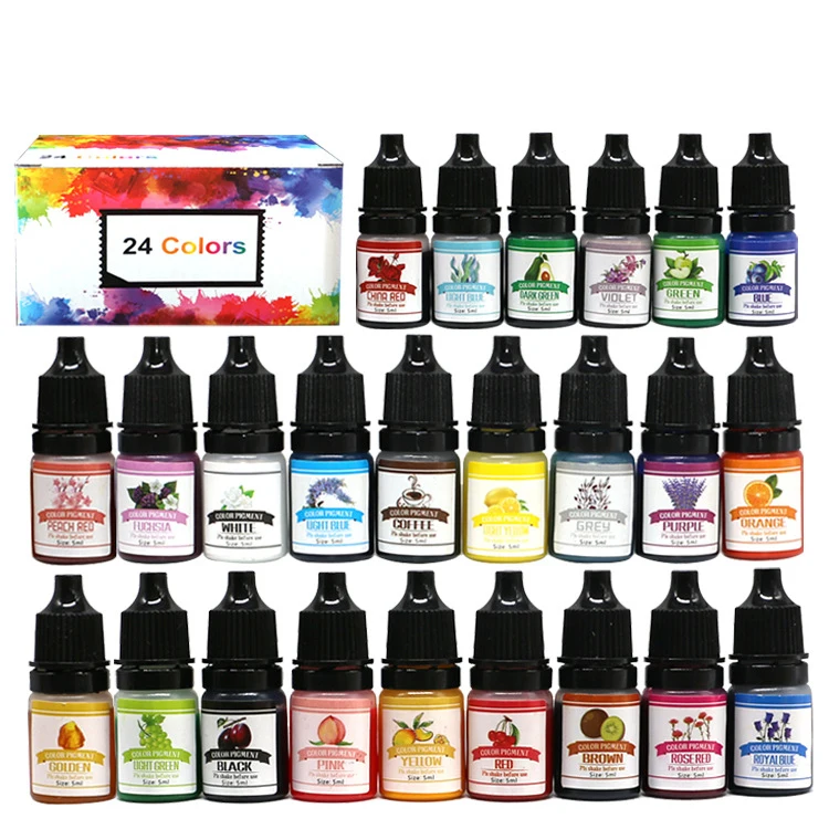 Epoxy Resin Pigment Kits Candle Dye Liquid Colorant DIY UV Epoxy Resin Mold Jewelry Making Candle Soap Making Dye Pigment Sets view 5